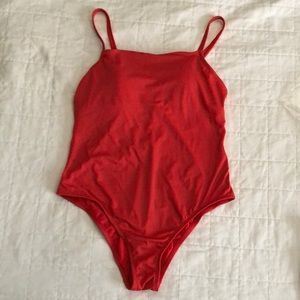 Red/orange one piece